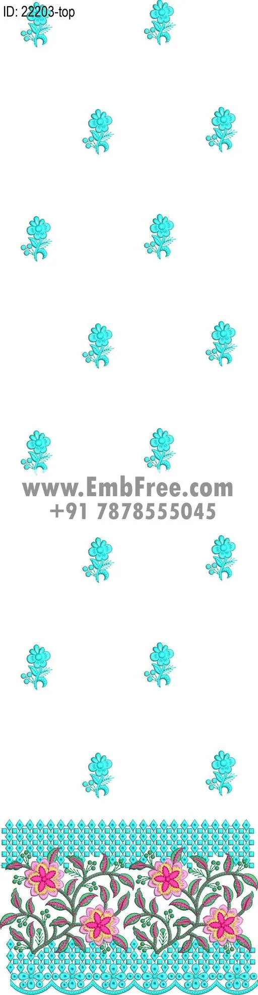 top suit embroidery design