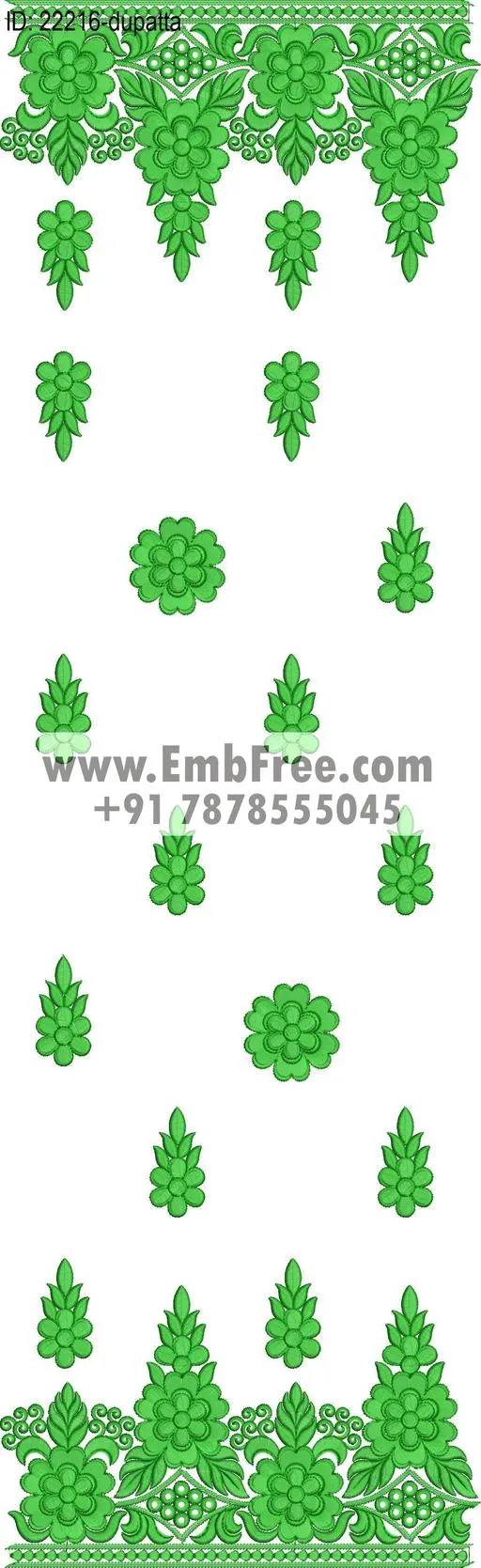 dupatta embroidery design