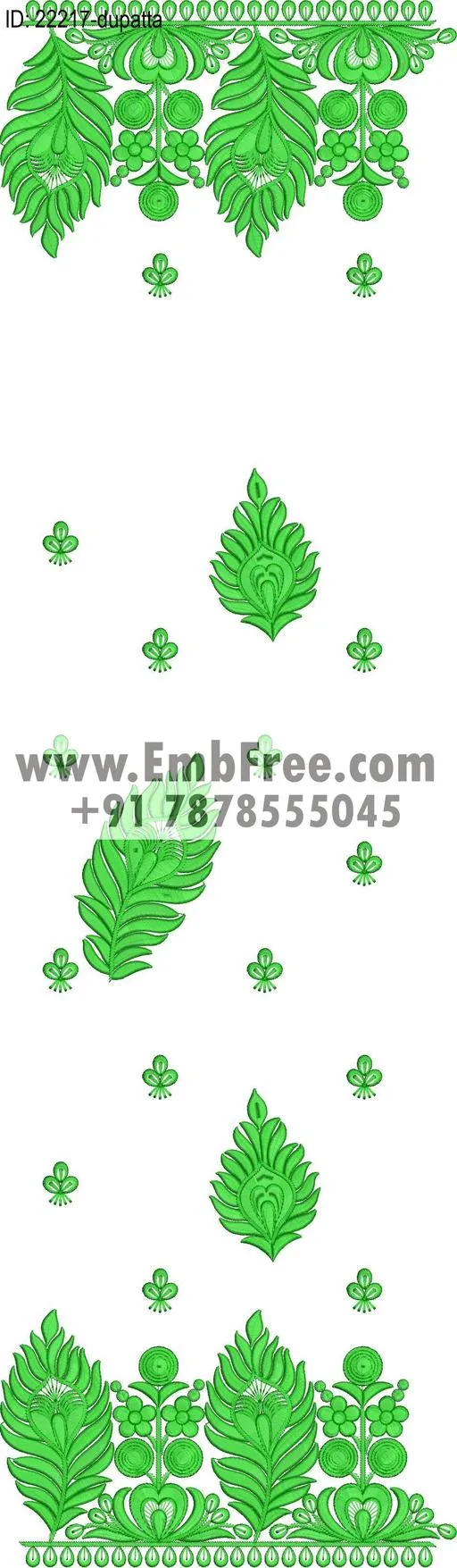 dupatta embroidery design