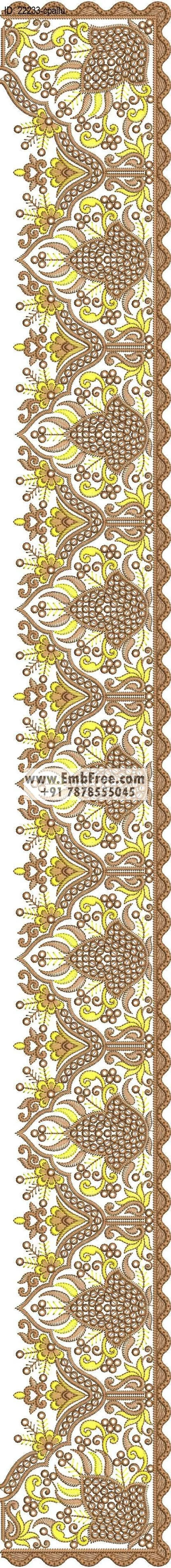 saree cpallu embroidery design