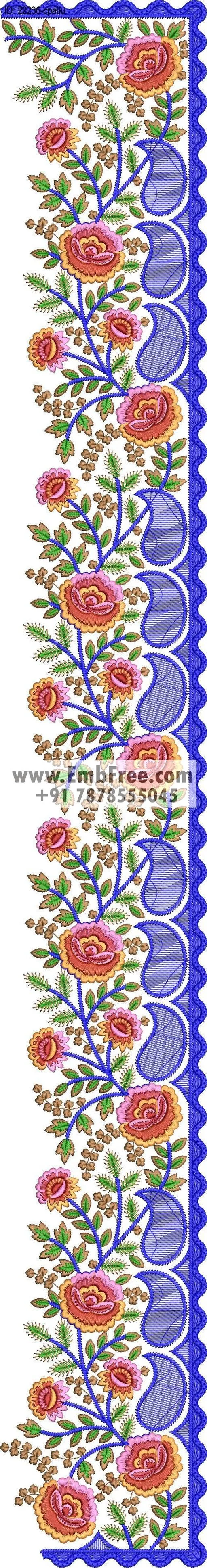 saree cpallu embroidery design