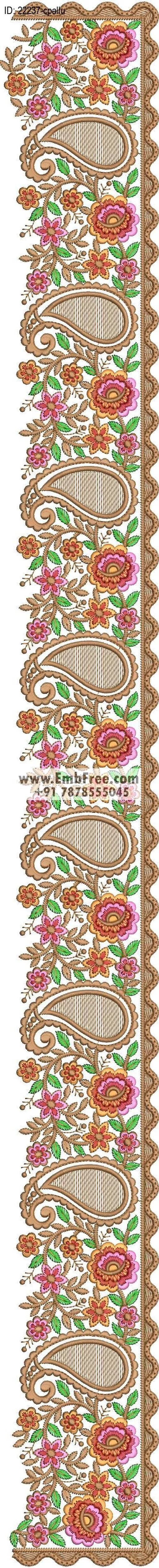 saree cpallu embroidery design