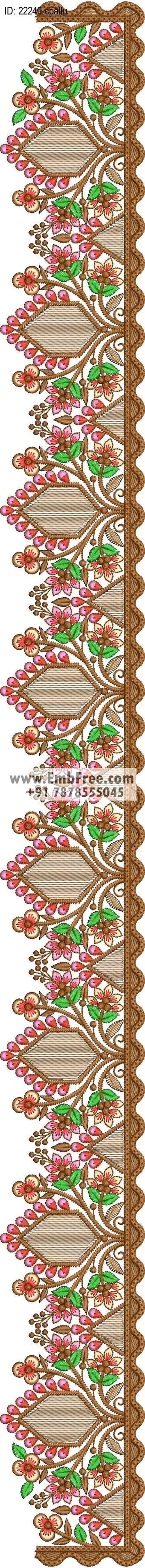 saree cpallu embroidery design