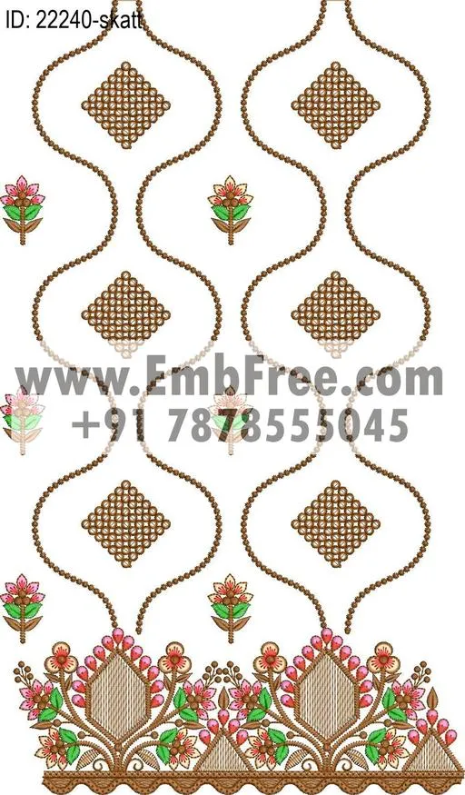 saree cpallu embroidery design thumbnail 3