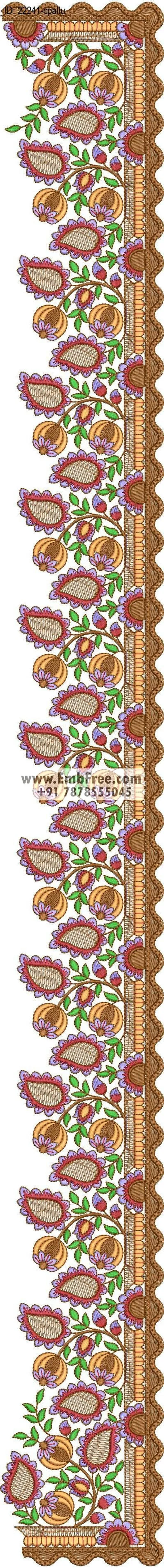 saree cpallu embroidery design