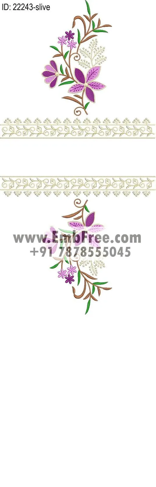 dress single head embroidery design thumbnail 2