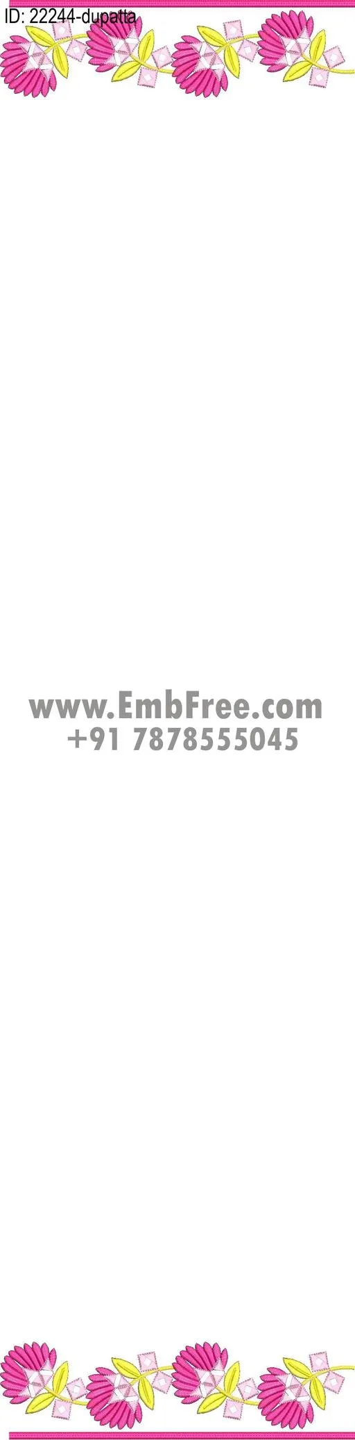 dress single head embroidery design
