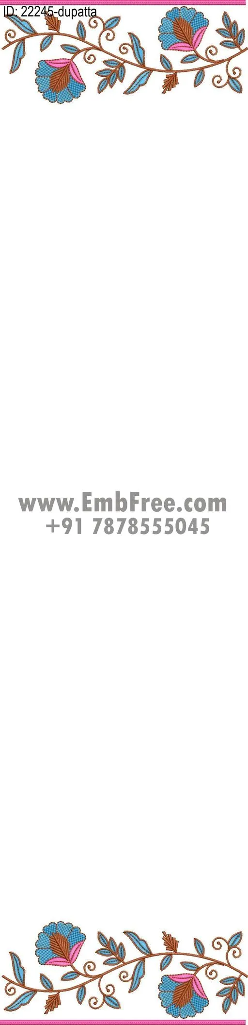 dress single head embroidery design