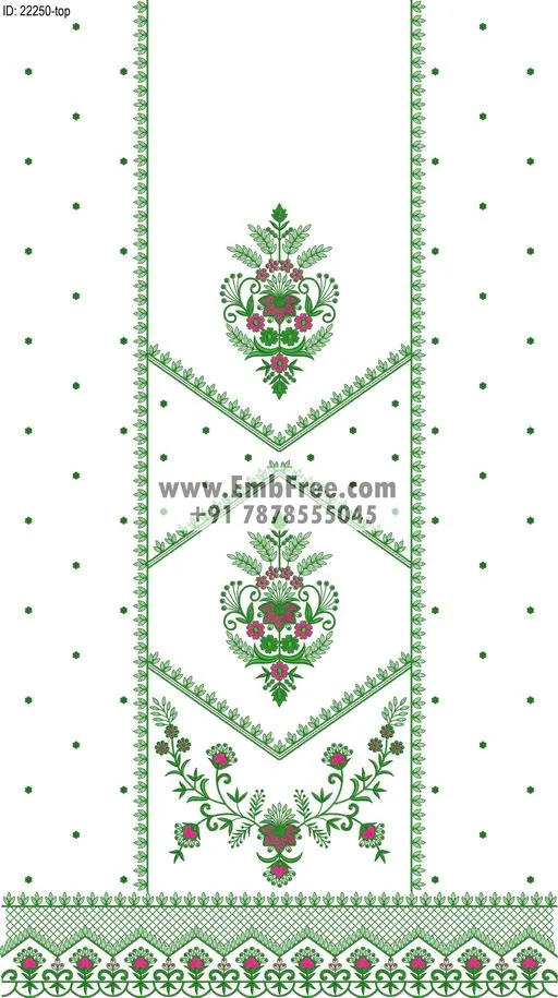 Embroidery Designs for dress id:22250