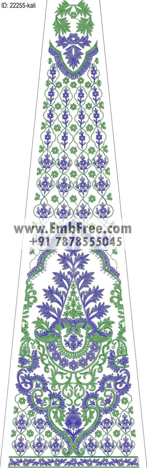 lahenga embroidery design-ID:22255