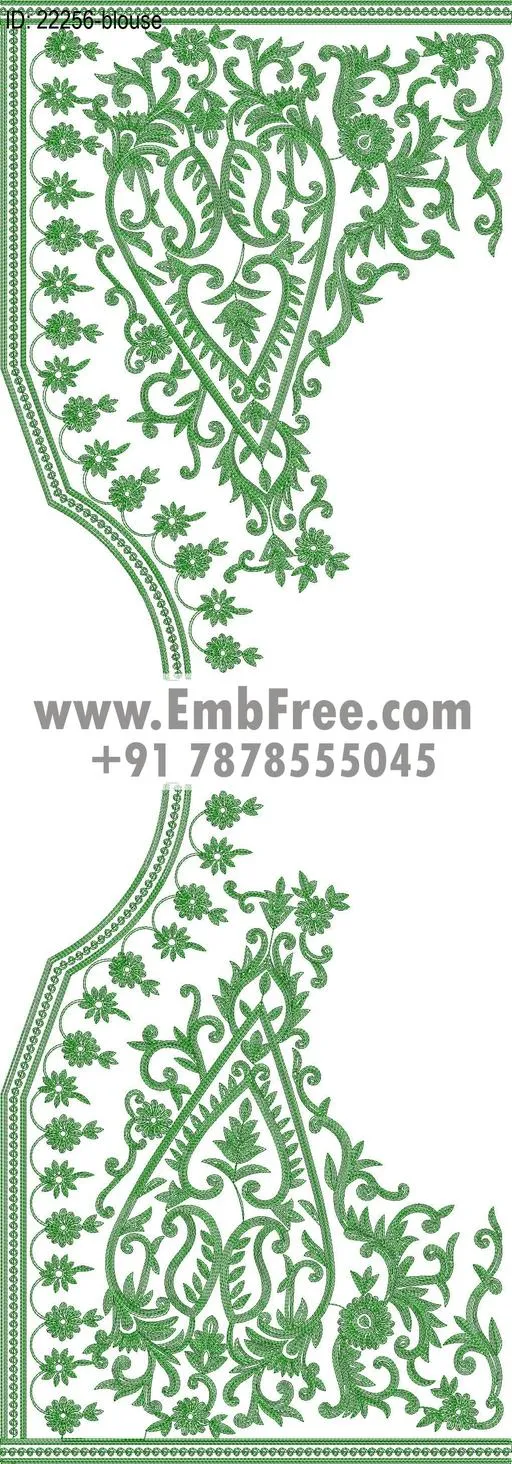 lahenga embroidery design