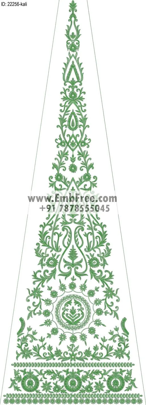 lahenga embroidery design-ID:22256