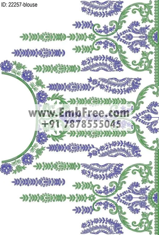 lahenga embroidery design