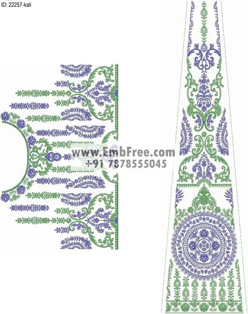 lahenga embroidery design-ID:22257
