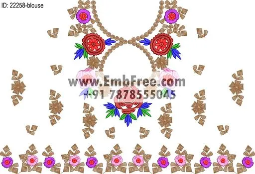 lahenga embroidery design