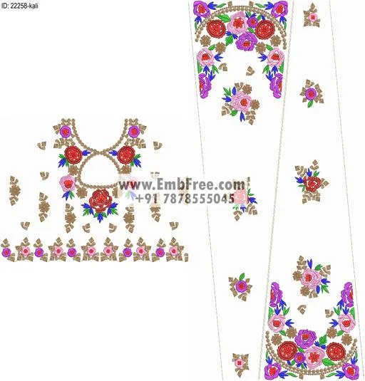 lahenga embroidery design-ID:22258