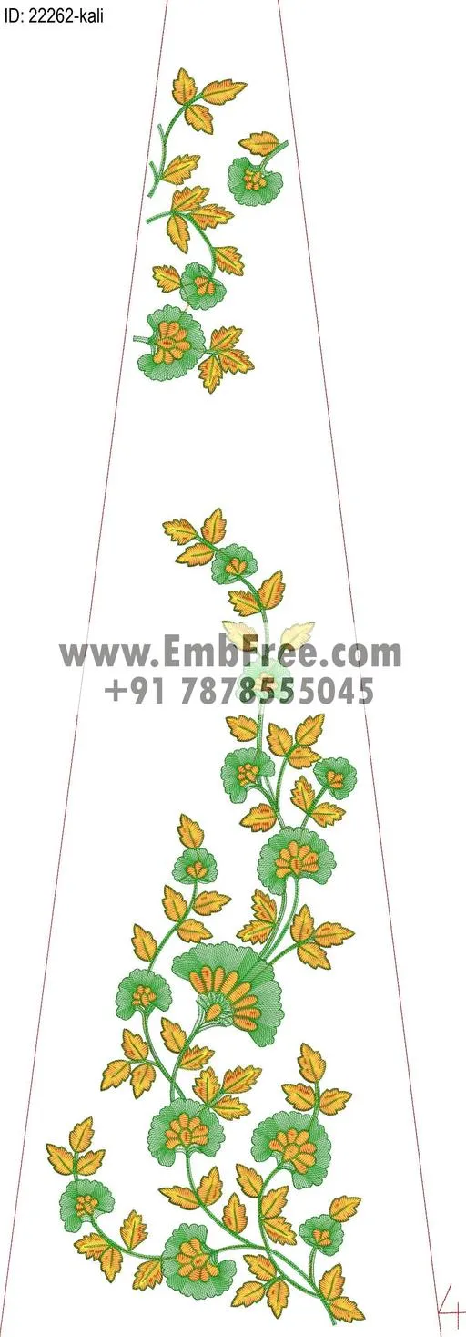 Embroidery Designs for dress id:22262