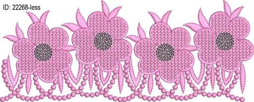 less embroidery design