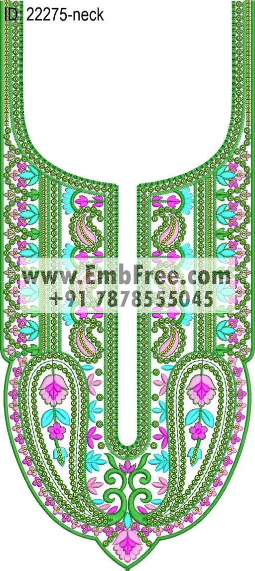 Embroidery Designs for dress id:22275