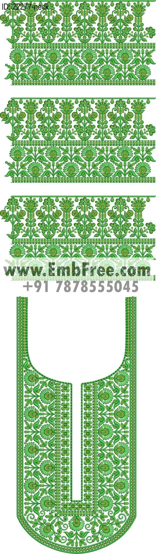 Embroidery Designs for dress id:22277