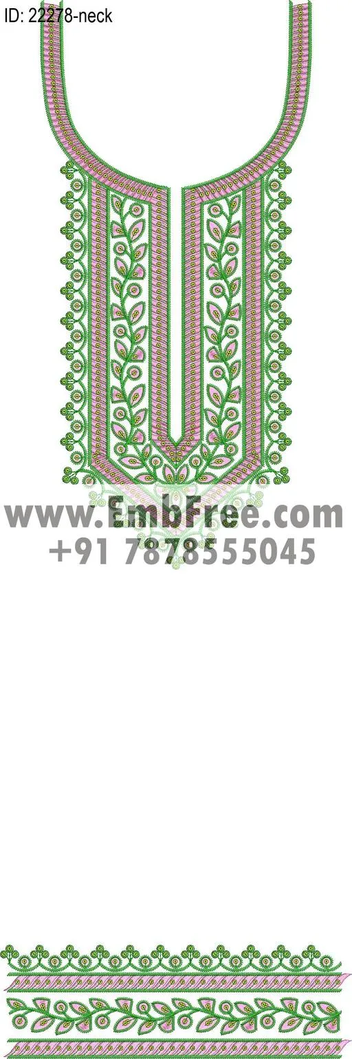 Embroidery Designs for dress id:22278