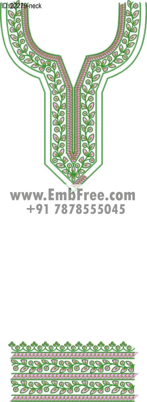 Embroidery Designs for dress id:22279
