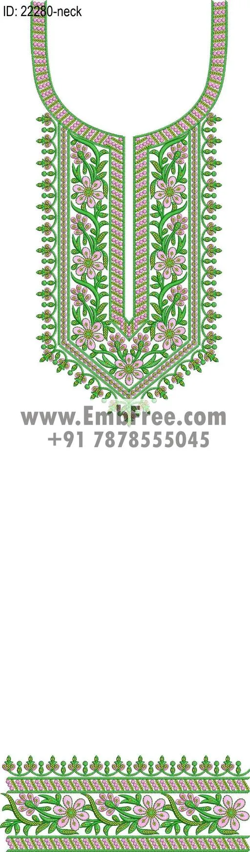 Embroidery Designs for dress id:22280
