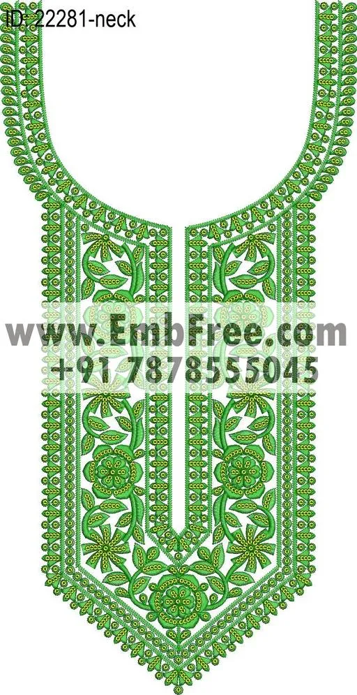 Embroidery Designs for dress id:22281