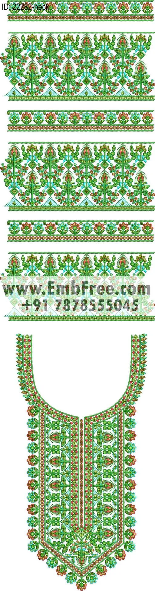 Embroidery Designs for dress id:22282