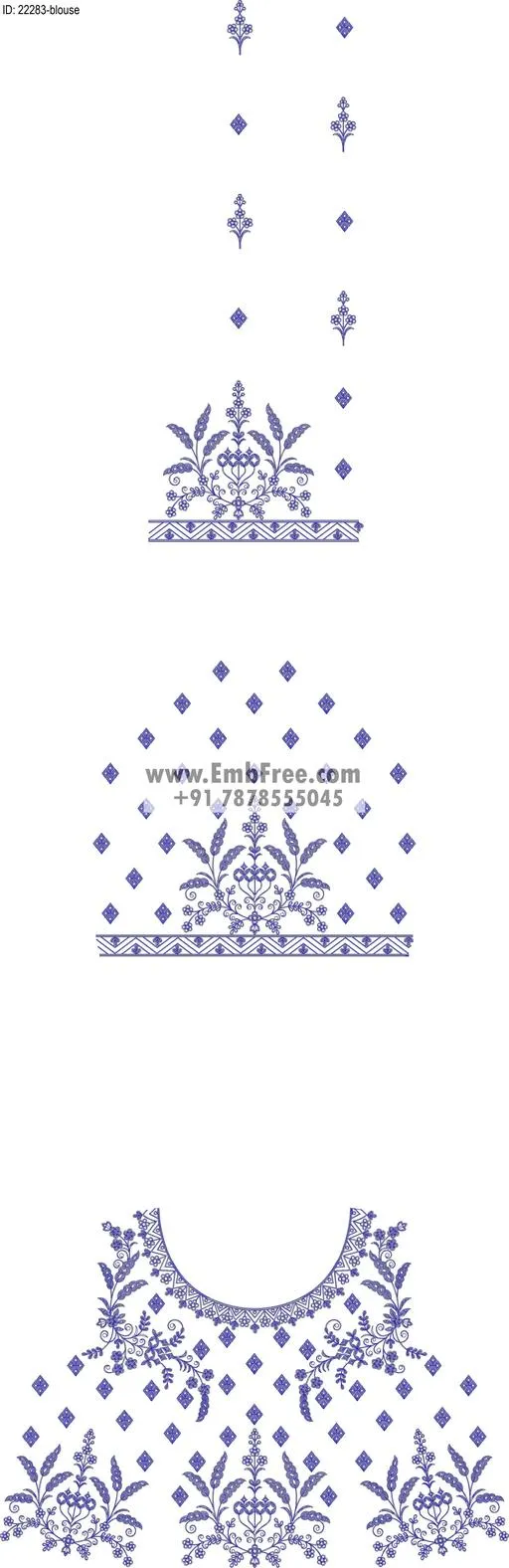 blouse embroidery design-ID:22283