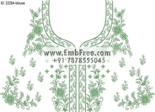 blouse embroidery design-ID:22284