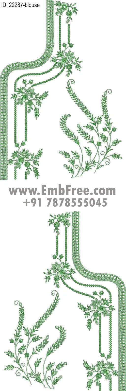 blouse embroidery design