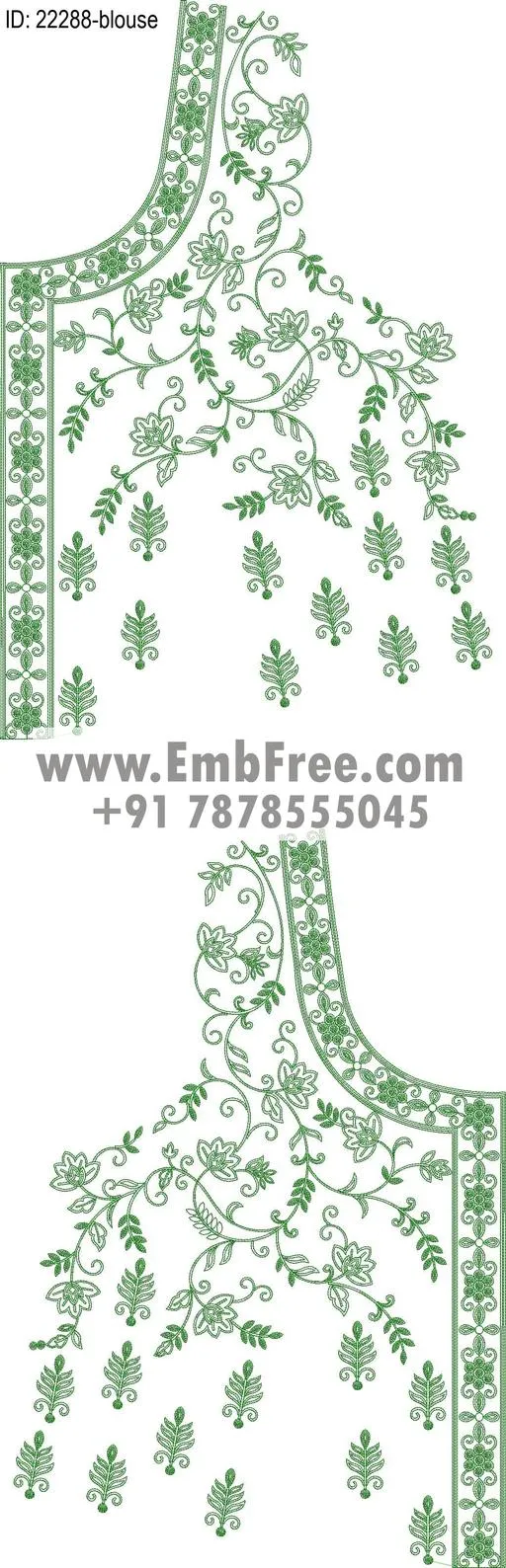 blouse embroidery design