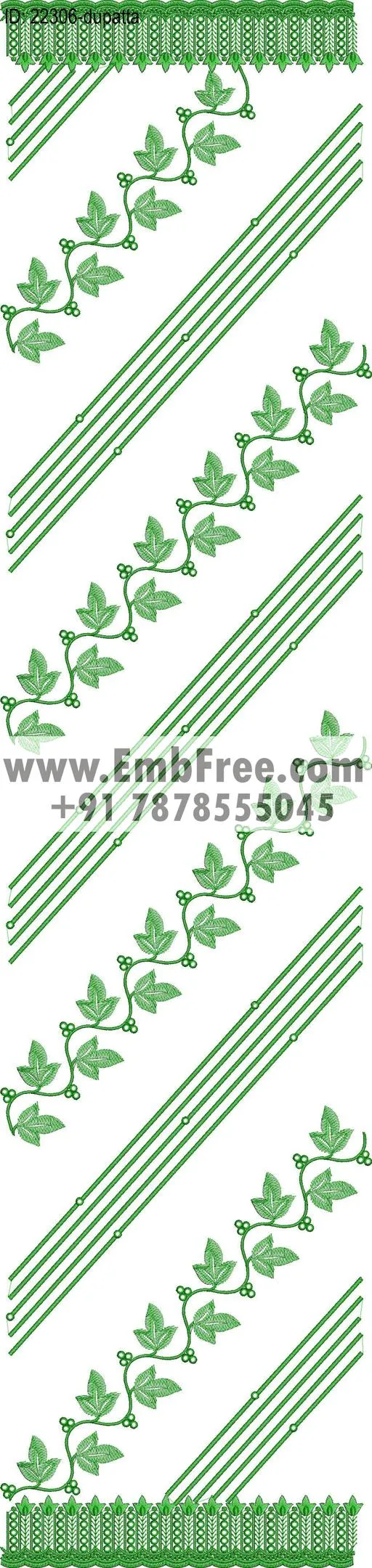 dupatta embroidery design