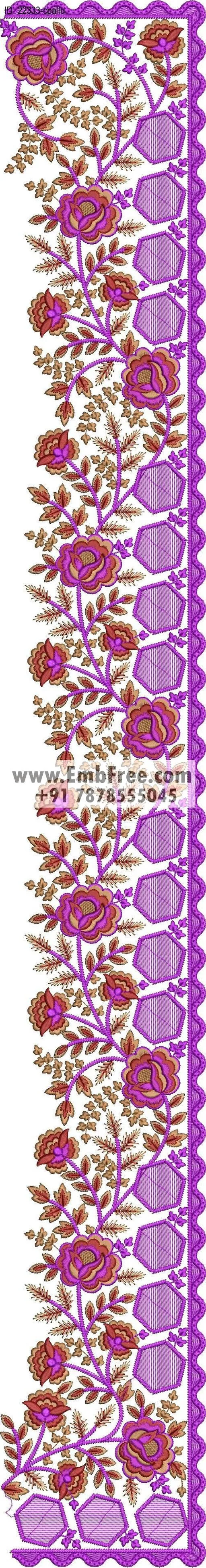 saree cpallu embroidery design