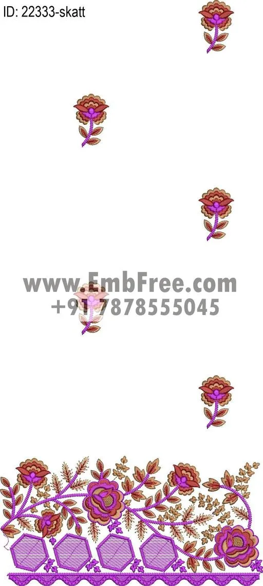 saree cpallu embroidery design thumbnail 3