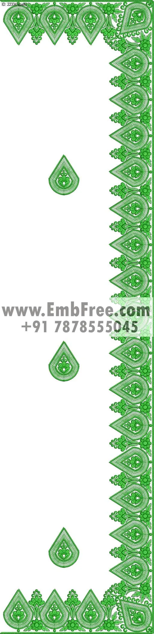 saree cpallu embroidery design