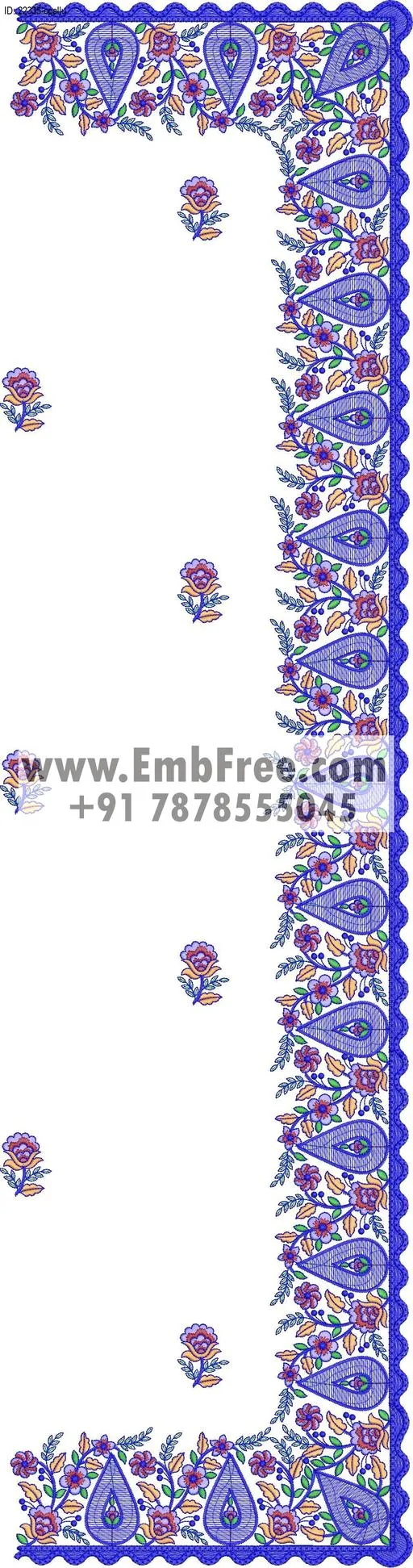 saree cpallu embroidery design