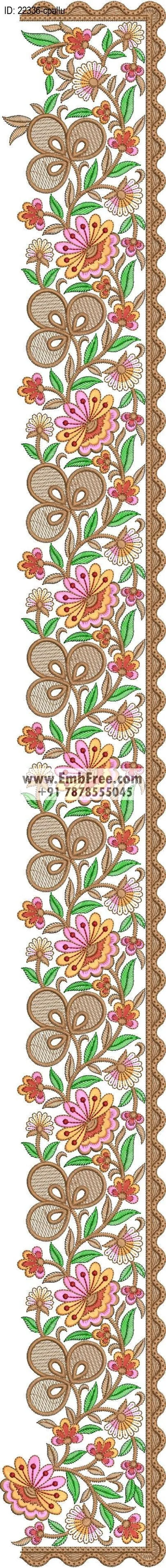 saree cpallu embroidery design