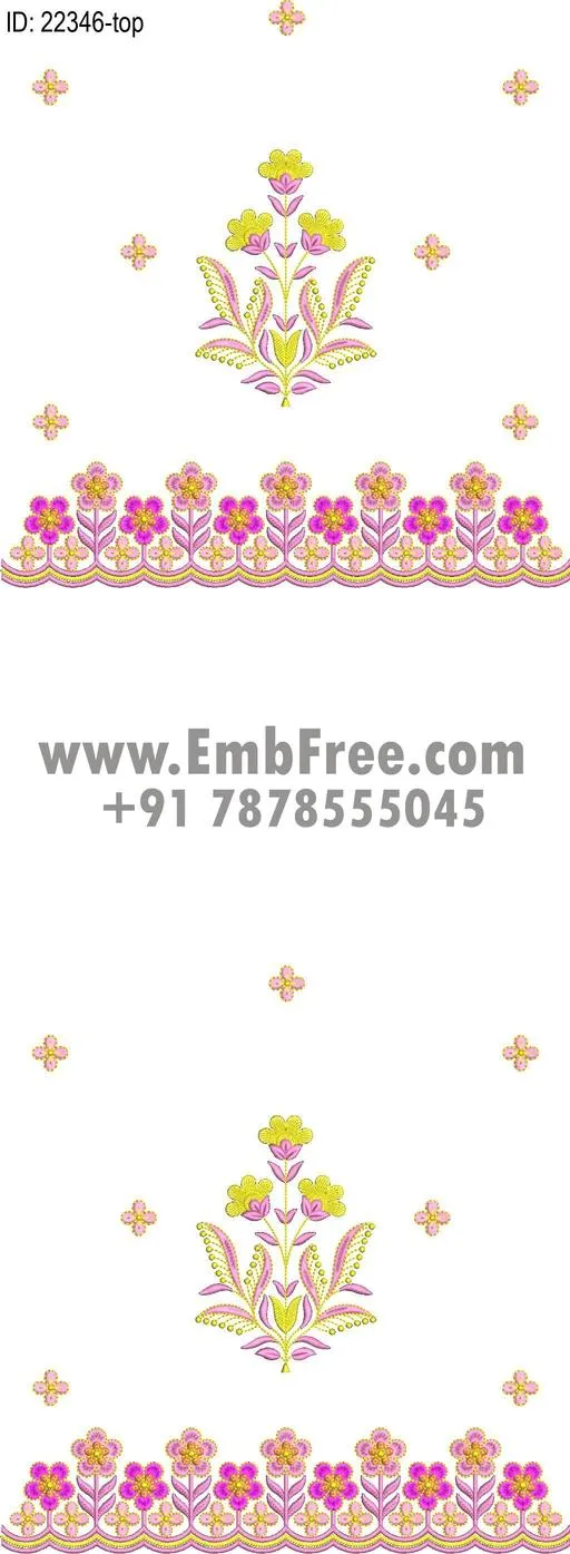 Embroidery Designs for dress id:22346