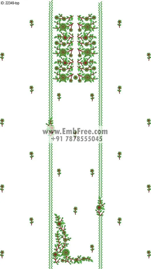 Embroidery Designs for dress id:22349