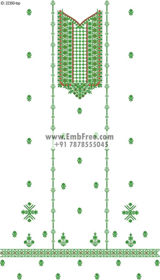 Embroidery Designs for dress id:22350