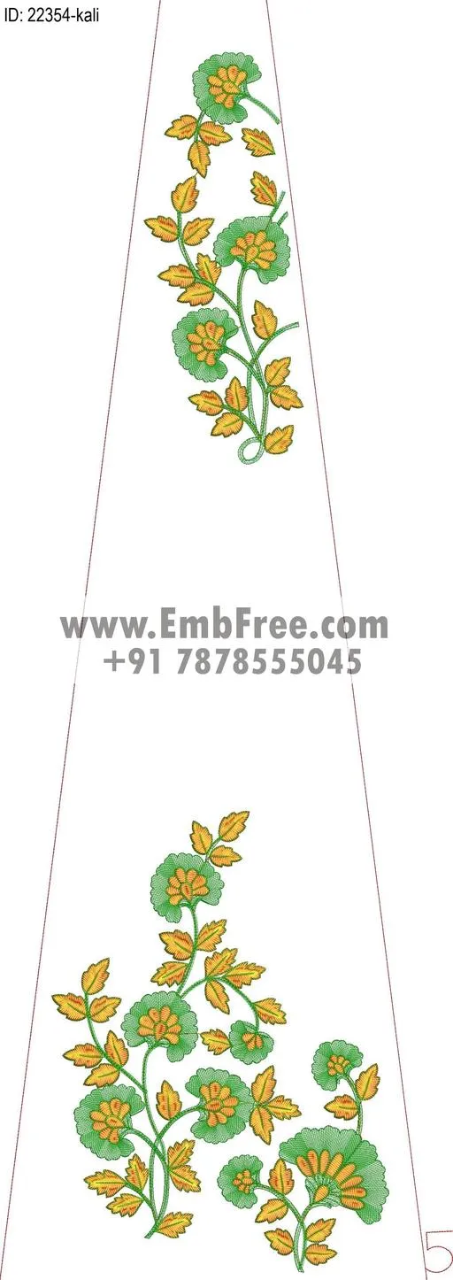 Embroidery Designs for dress id:22354