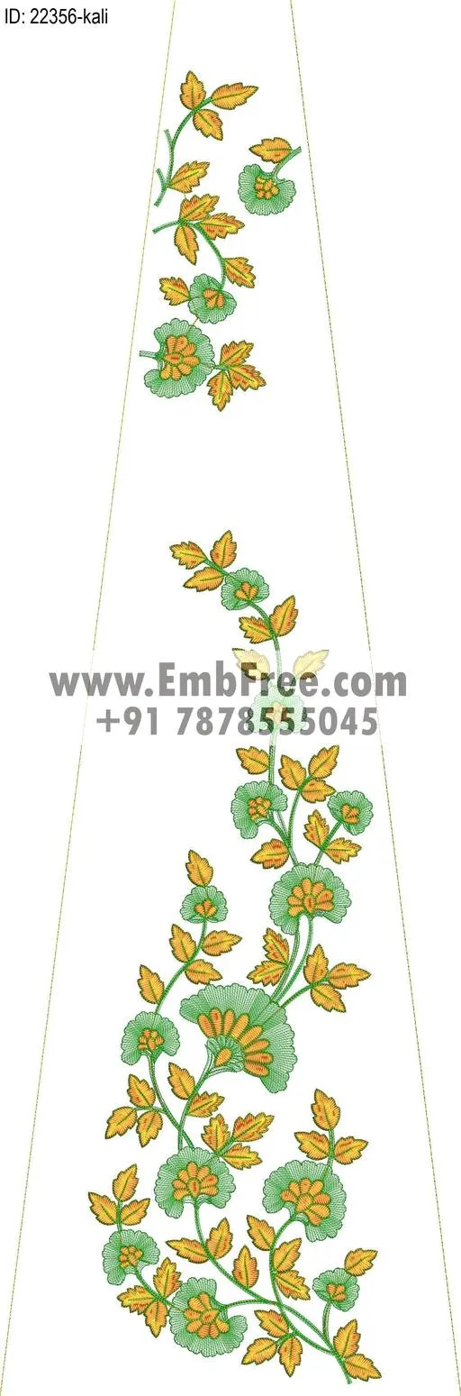 Embroidery Designs for dress id:22356
