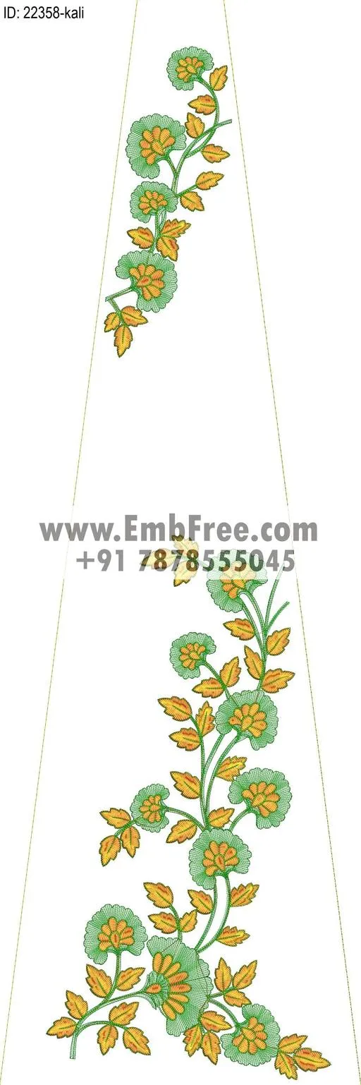 Embroidery Designs for dress id:22358