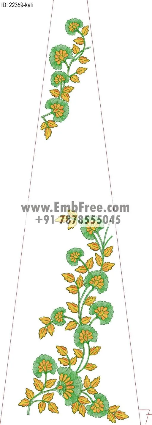Embroidery Designs for dress id:22359