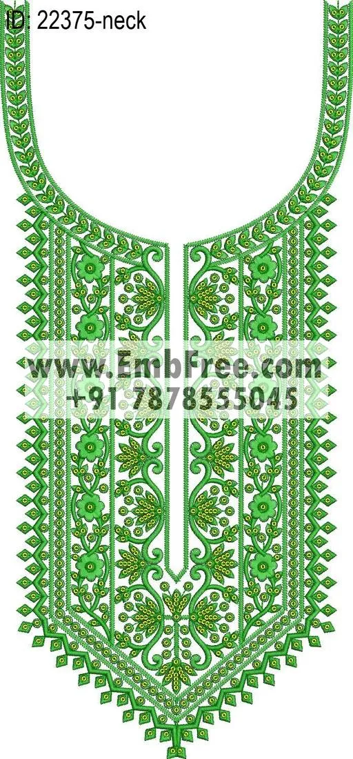 neck embroidery design-ID:22375