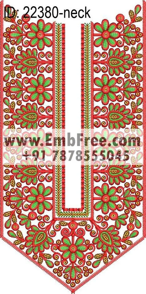 Embroidery Designs for dress id:22380
