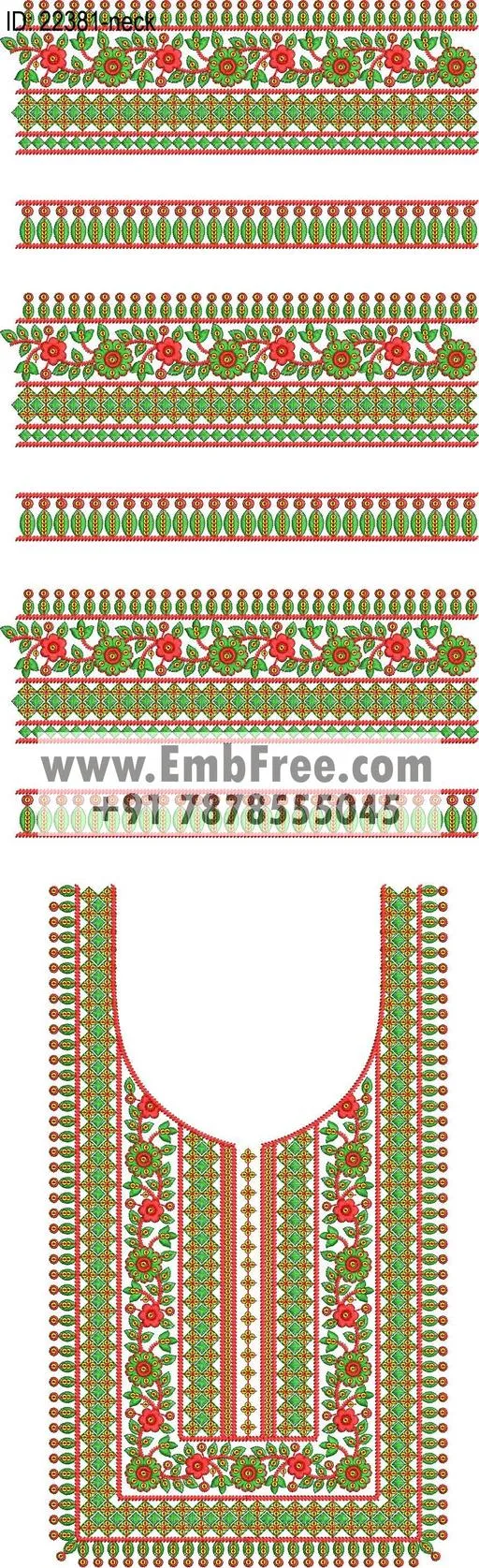 Embroidery Designs for dress id:22381