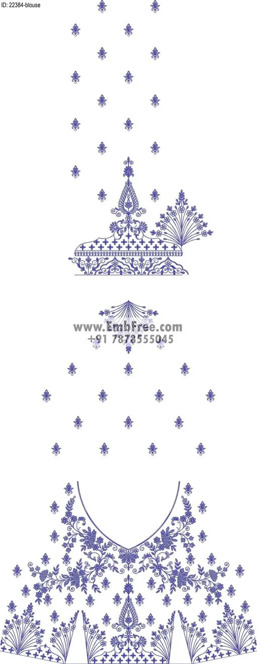 blouse embroidery design-ID:22384